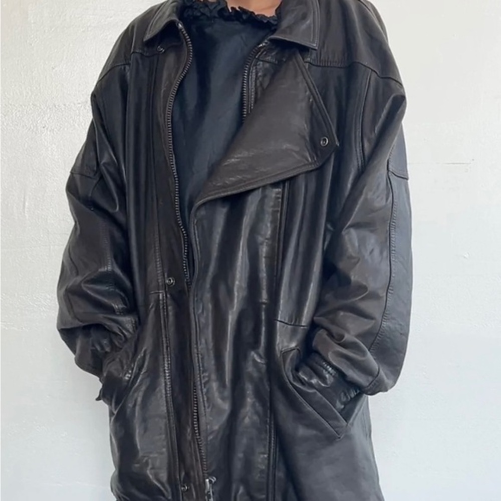 Vintage Black Leather Jacket